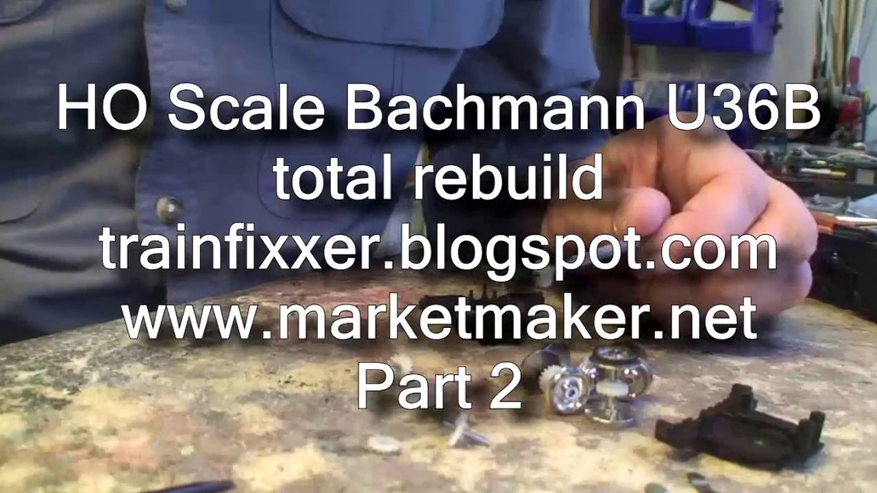 HO Scale Bachmann U36B Pancake Motor Rebuild Part 2