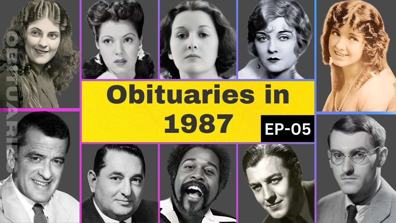 Некрологи знаменитостей. Известные звезды, скончавшиеся в 1987 году. Часть 5. Некрологи на ТВ. #в...