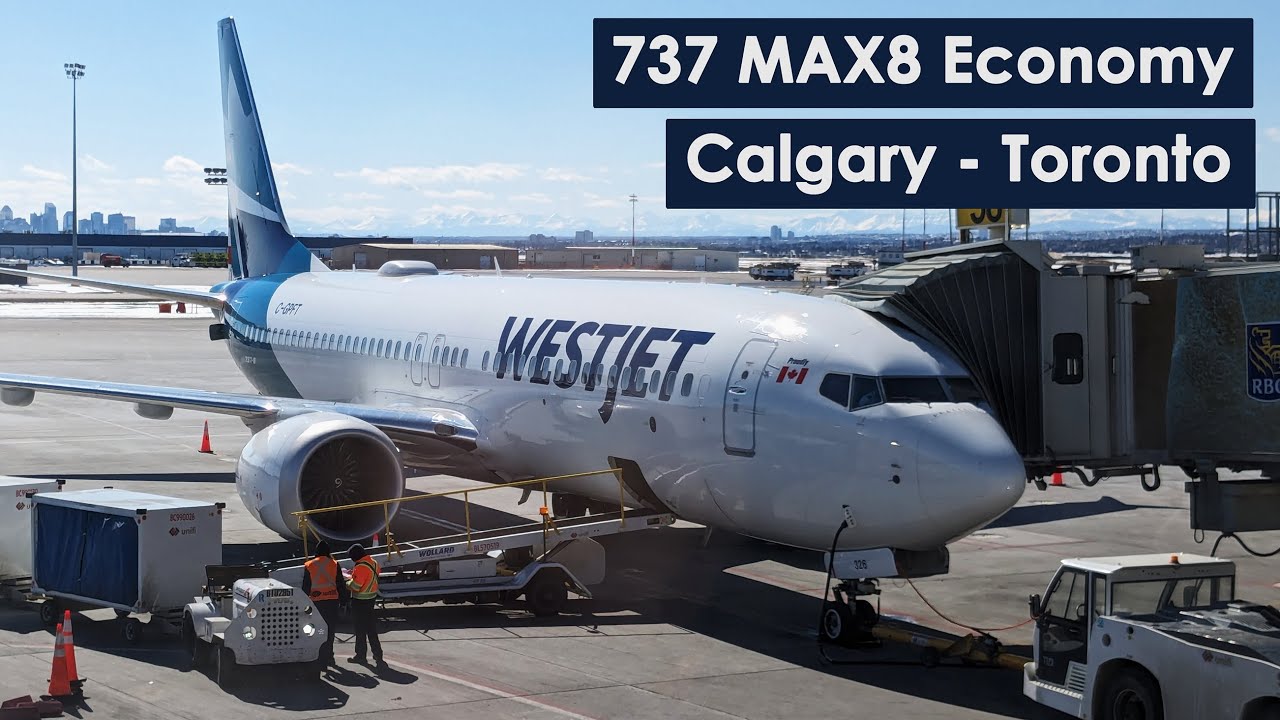 Westjet 737 MAX 8 Economy Calgary to Toronto