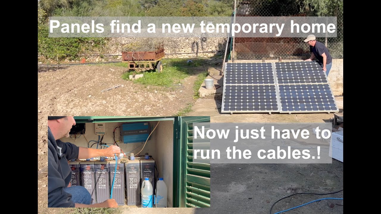 Upgrading off grid solar system to a modern alternative. Part 2  Installation of the temporary setup