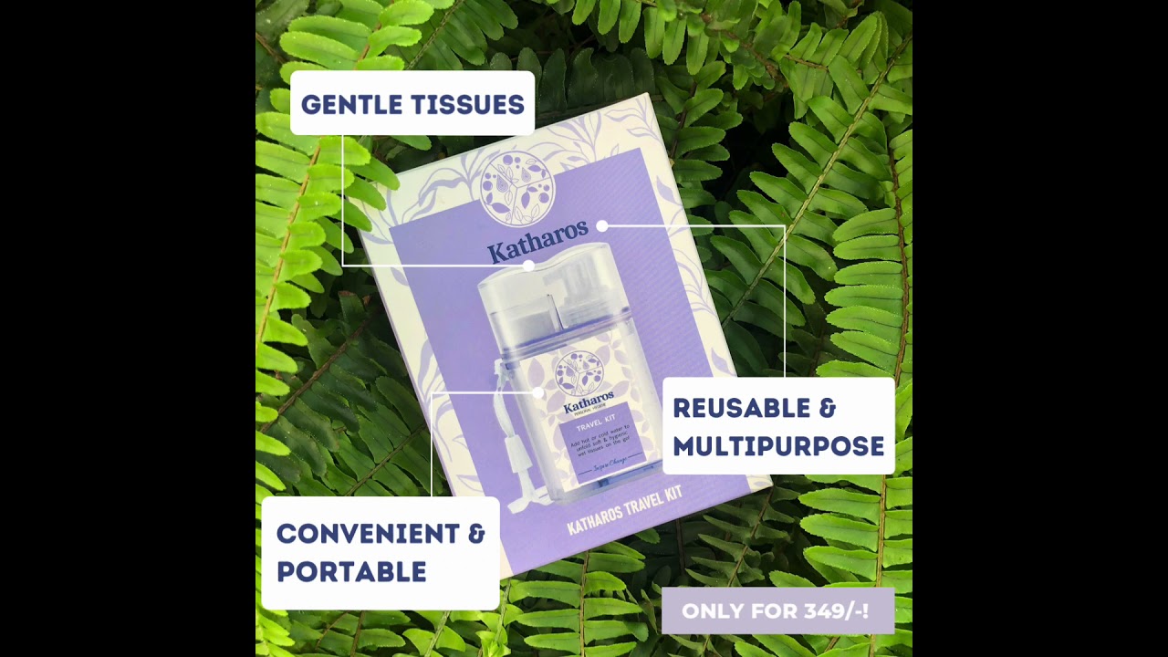 Katharos Travel Kit | Purity In Pocket | Multipurpose  Hygienic Magic Napkin | Safe for Skin