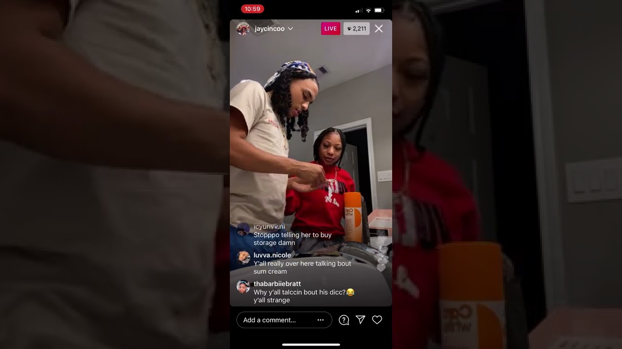 Jay Cinco And Brooklyn Frost On Instagram Live  3/27/21