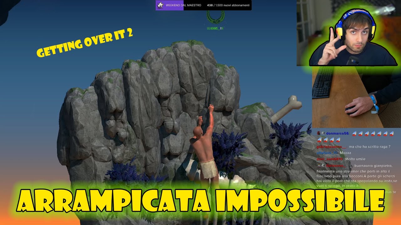 Blur gioca a GETTING OVER IT 2 con scarsi risultati