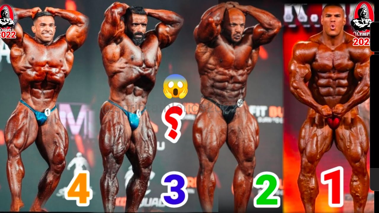 This is a video comparison. Hadi Chopin vs. Big Ramy vs. Nick Walker vs. Derek Lunsford