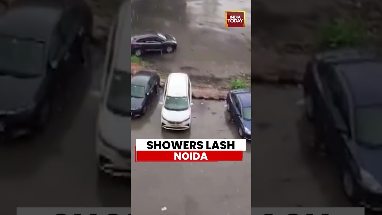 Heavy Rain Lashes Noida, Waterlogging Near Botanical Garden Metro Station | UP News | Monsoon