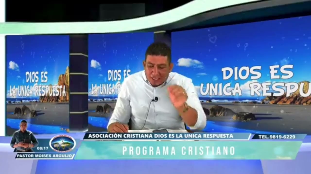Programa Cristiano Dios es La &Uacute;nica Respuesta, presentado por el Pastor Moises Arguijo.