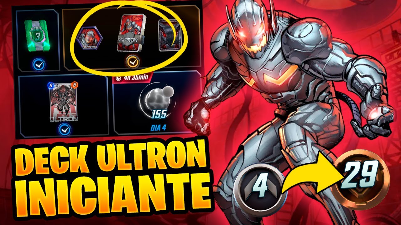 COMO SUBIR FÁCIL NA RANQUEADA COM DECK INICIANTE DE ULTRON |Marvel Snap