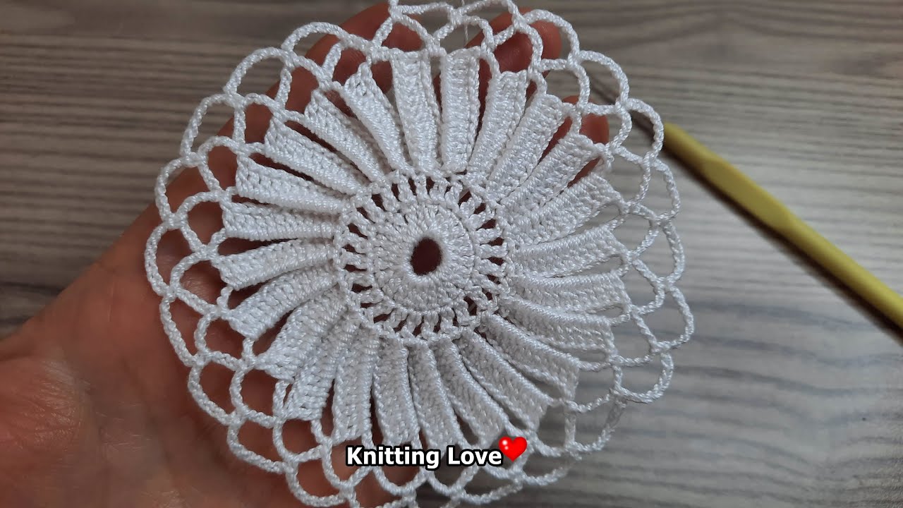 SUPER Easy Beautiful Flower Crochet Pattern * Knitting Online Tutorial for beginners Tığ işi örgü
