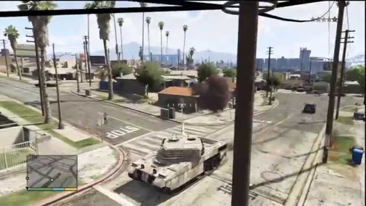 GTA V - Franklin Tank RAMPAGE!