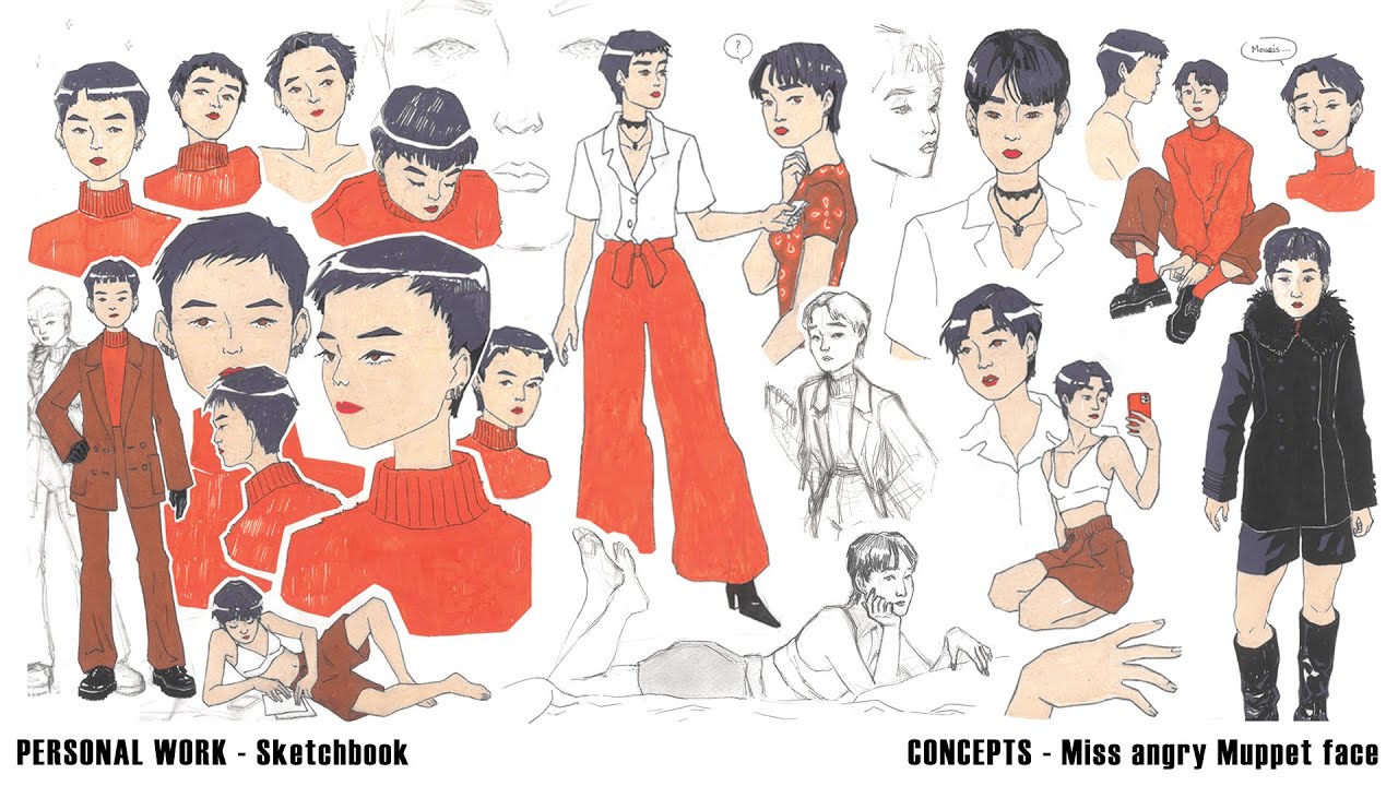 Lou BAUER - DEMO REEL 2023.09 - Character Design