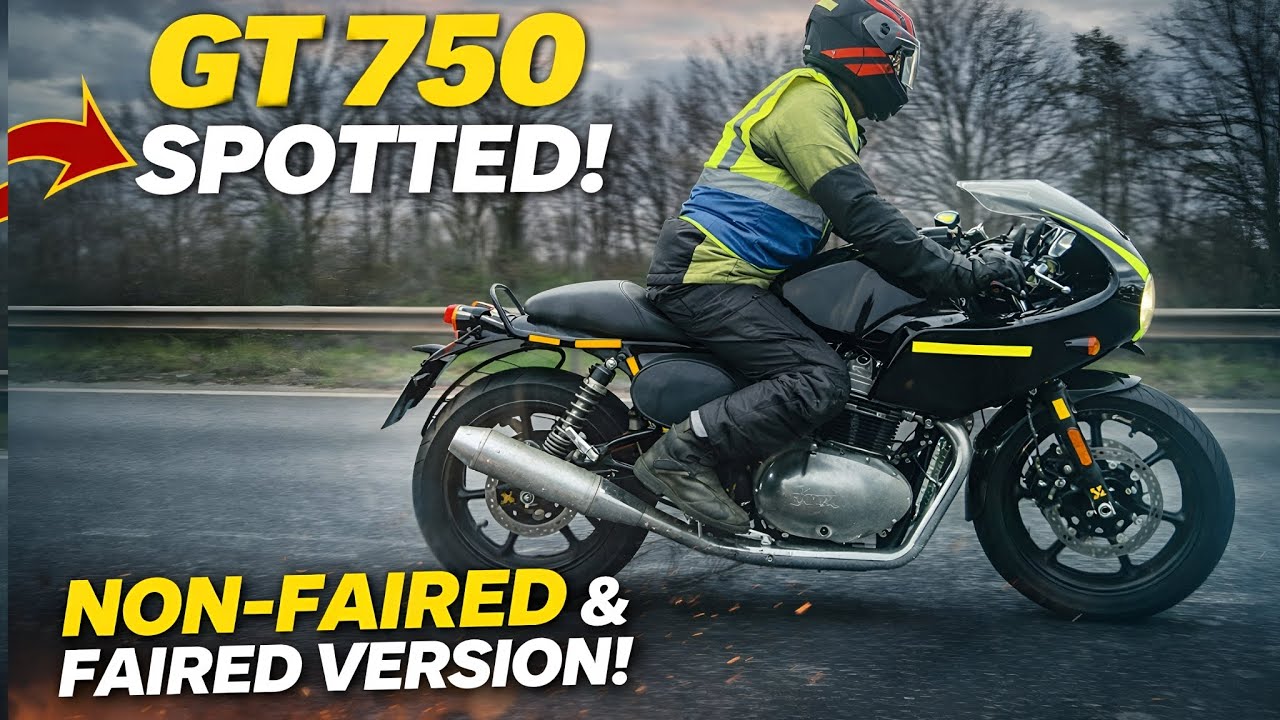 Royal Enfield Continental GT 750 Spied Again! Faired & Non-Faired Versions Testing 🔥