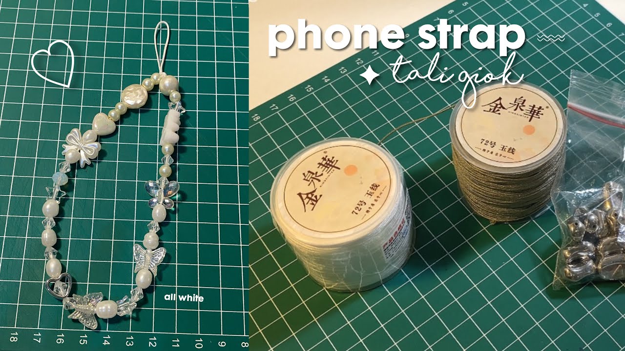 studio vlog ( haul & diy phone strap tali giok )