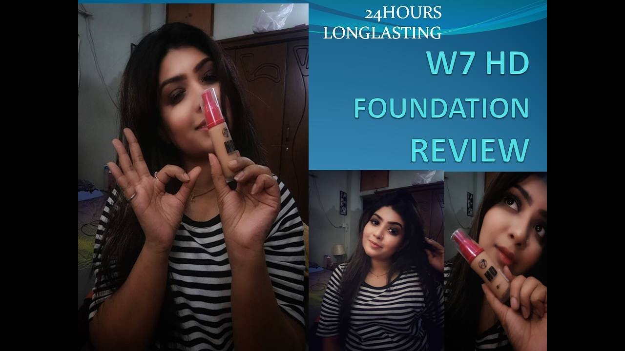 W7 HD FOUNDATION REVIEW/24HOURS/LONGLASTING/SHIMINPROMI