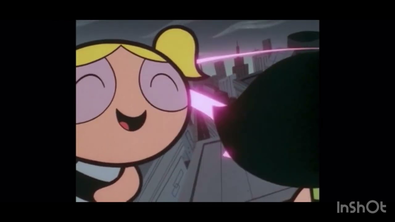 Bubbles, Buttercup and Dee Dee laughing at Blossom’s hair 😂￼￼