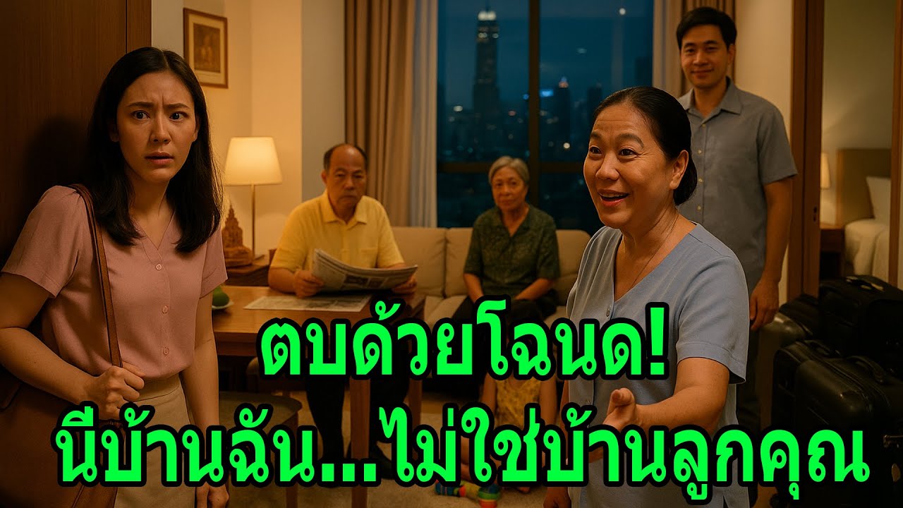 แม่ผัวกำลังอวดบ้านลูกชายกลางวงญาติ ฉันเลยโชว์ โฉนดที่ดิน ชื่อตัวเองให้ดู