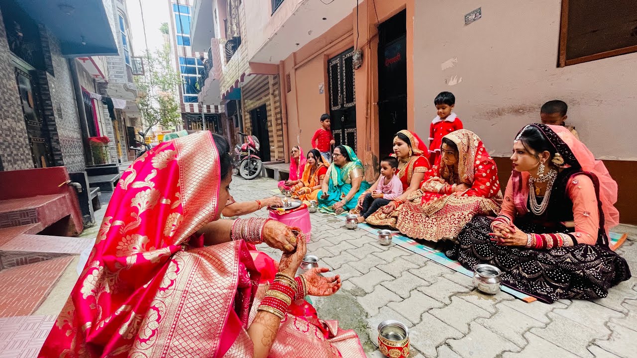 😒ASI ES UNA LATINA DENTRO DE UNA SOCIEDAD INDIA*casi me peleo* (Karwa Chauth 2021 👩‍❤️‍👨)