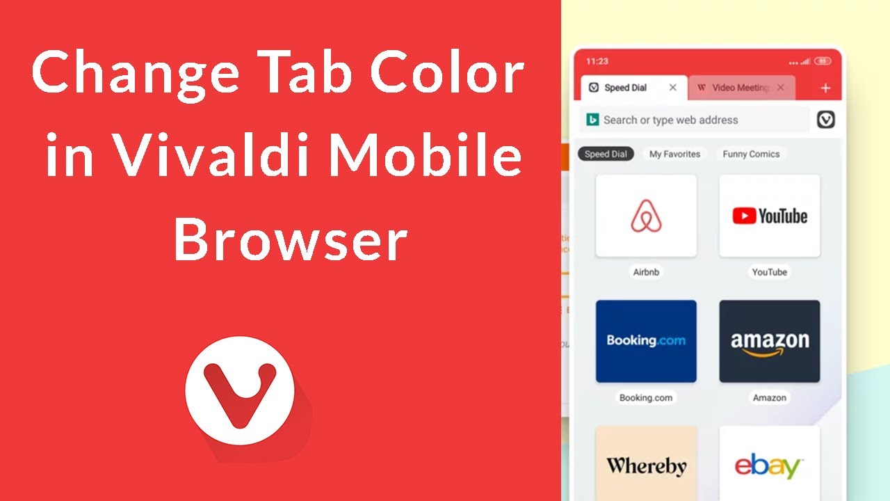 How to Change Tab Color in Vivaldi Mobile Browser?