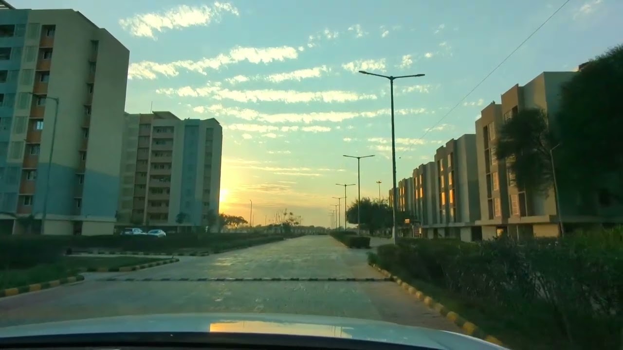 Golden Hour Magic 🌅 | HMEL Township Sunset View | Peaceful Evening Vibes