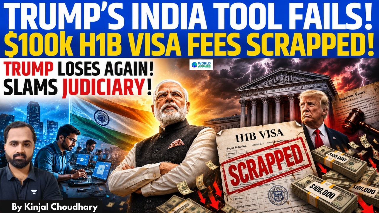 BIG WIN For India In US Trade Talks - Court Scraps $100k H1B Visa Fees! TRUMP Tantrums Fail | Kinjal