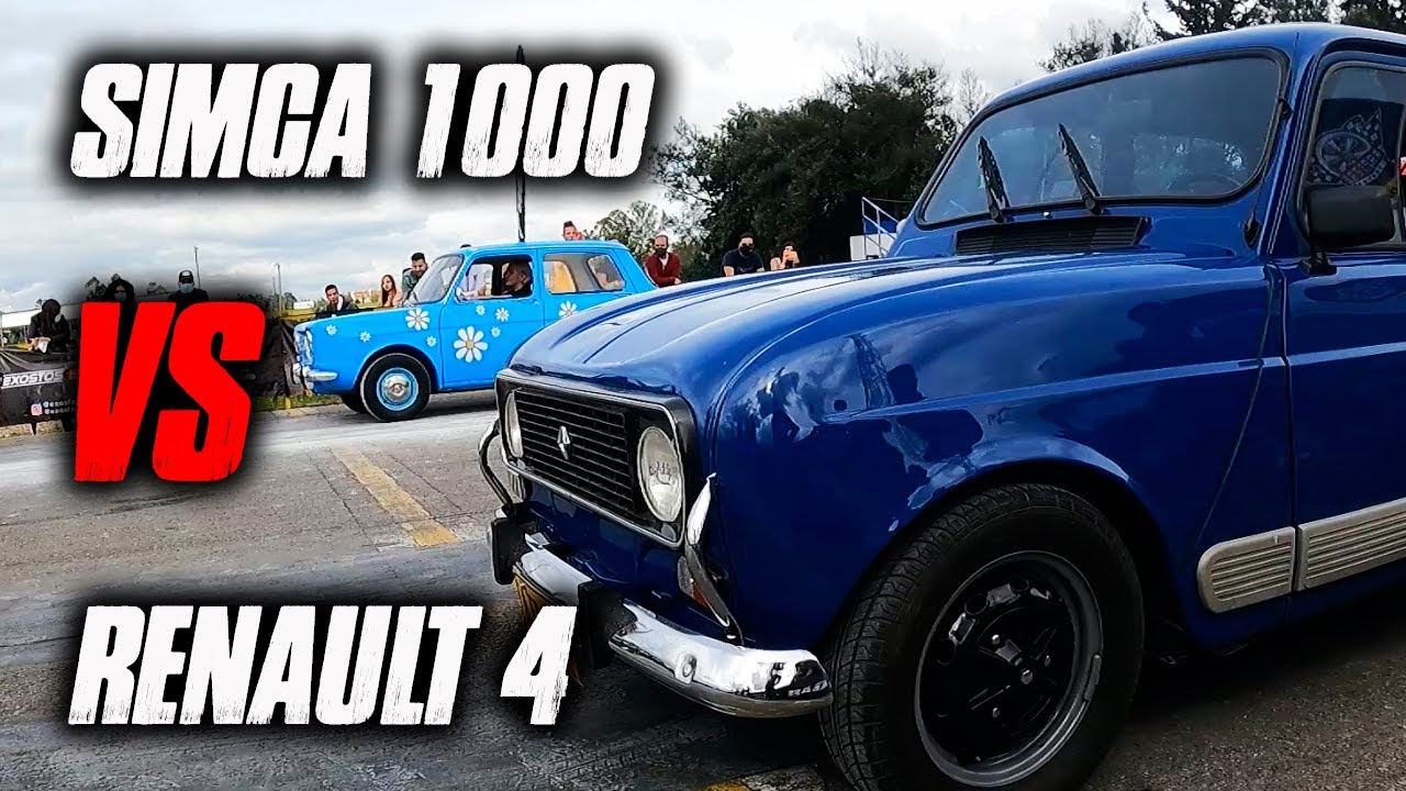 Renault 4 VS Simca !!! CARRERA DE PODER CLASICO!!