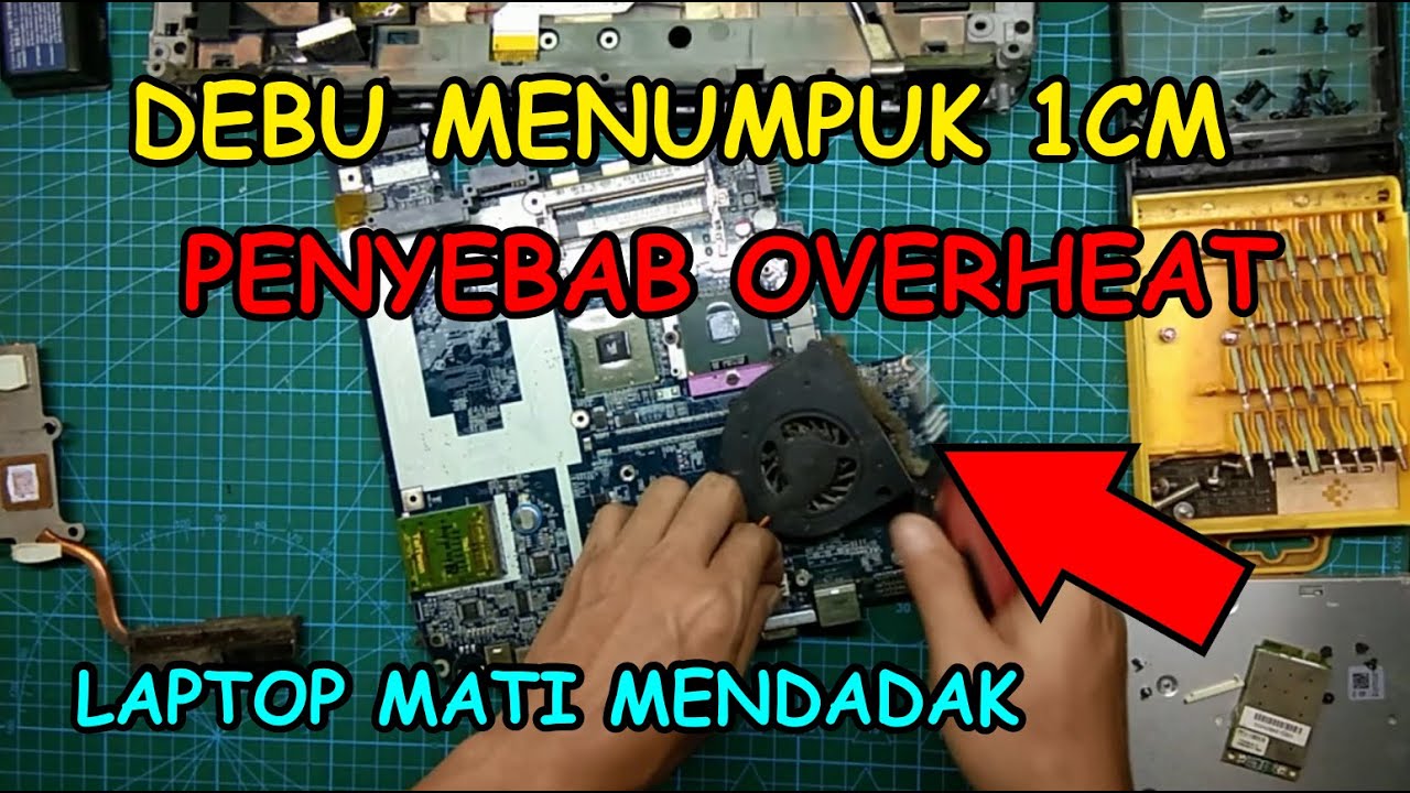 Cara Perbaiki Laptop Overheat dan bongkar total laptop Acer Aspire 4730Z