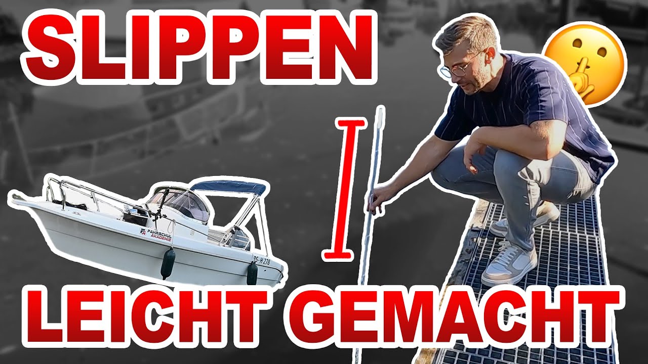 BOOT SLIPPEN l KURZFASSUNG ‒ perfektes zu Wasser lassen LEICHT GEMACHT!🛥️🤫