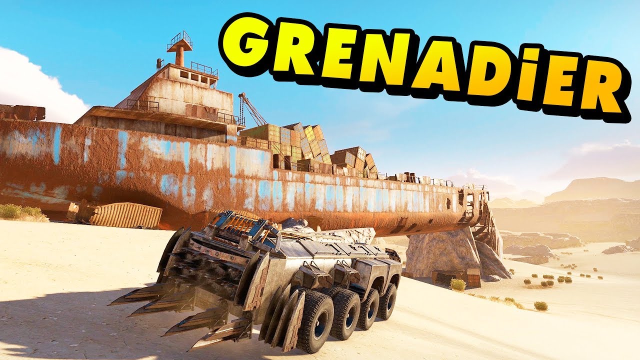 Crossout - Grenadier Drone Build & Dual Tsunami Armored Build