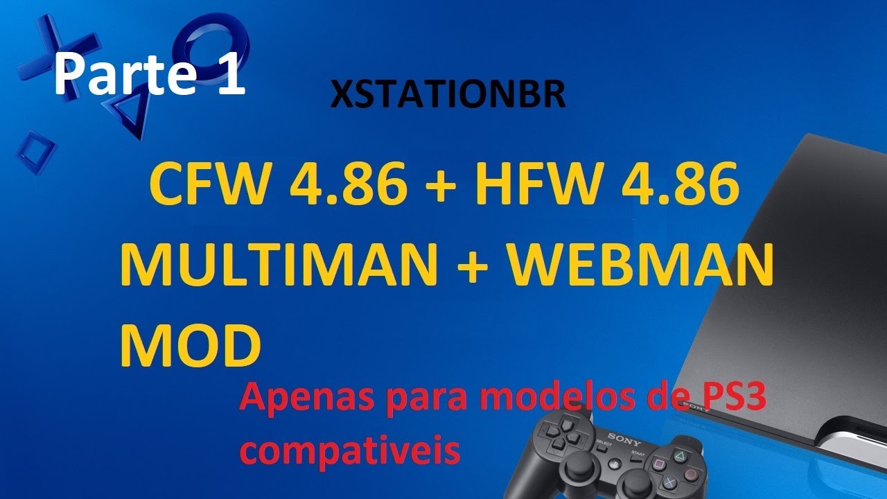 Como desbloquear PS3 na 4.86 Oficial para usar CFW 4.86 - Parte 1