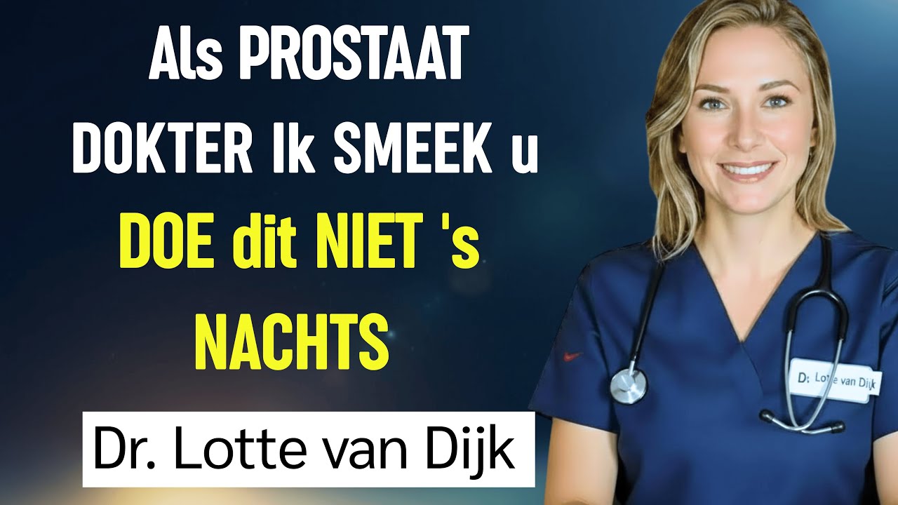 OUDEREN, Vaak 's Nachts Opstaan Om Te PLASSEN? Als PROSTAAT DOKTER Smeek Ik U Dit TE BEKIJKEN