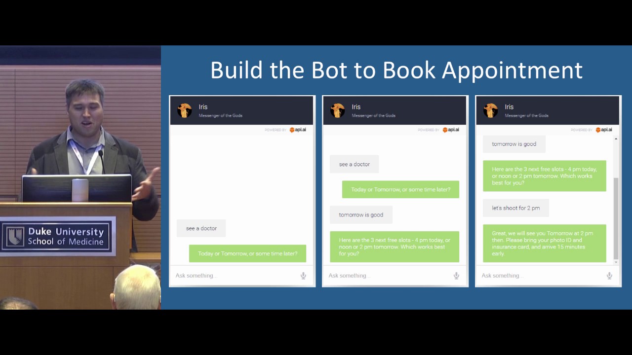 FHIR Applications Roundtable 2017: Chris Sprague - Iris Chatbot