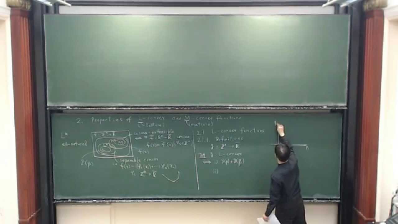 Kazuo Murota: Discrete Convex Analysis (Part 2)