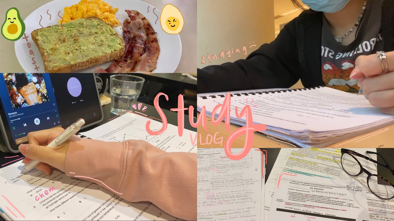 study vlog | 📄🥨 a productive weekend grind