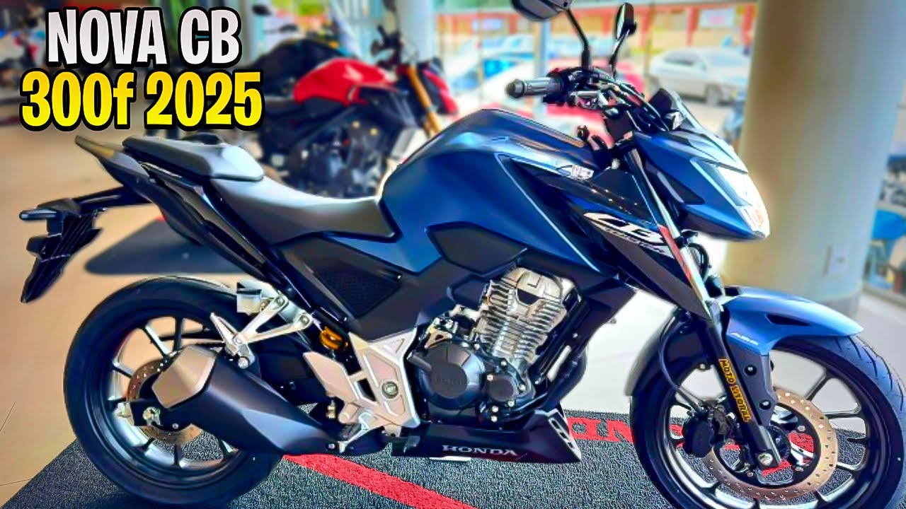 NOVA HONDA CB 300F ABS 2025 EM DETALHES- NOVA COR EXCLUSIVA AZUL PARA VERSÃO ABS - MAIS VALORES