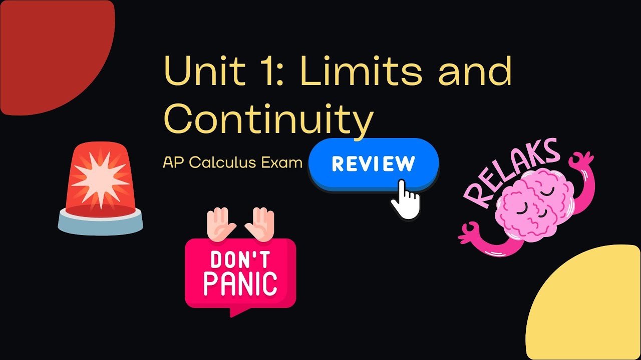 🎯 AP Calculus Unit 1 Limits & Continuity Review CRAM Session - MCQ + FRQ | Problem Walkthroughs
