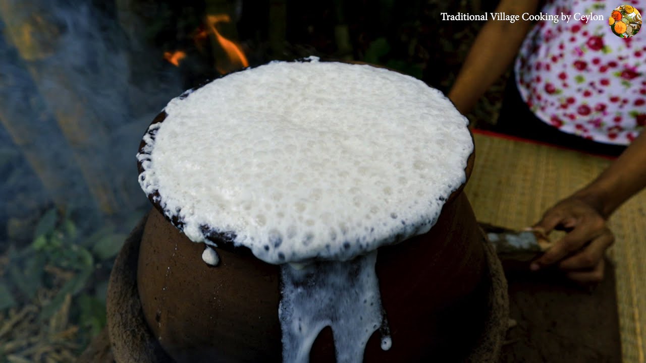 Village foods Traditional Pani Kiribath My village popular Breakfast and Festival dish