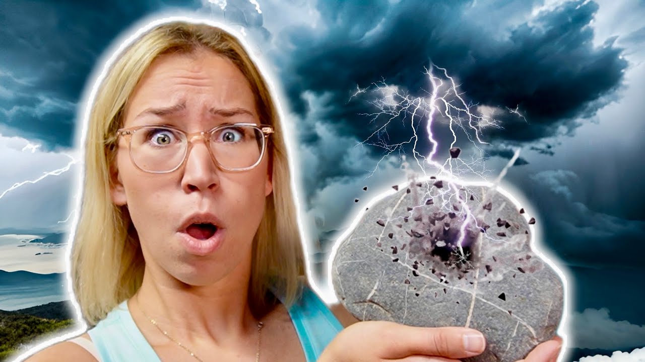 Я разрезаю камни-молнии, чтобы увидеть, что внутри ⚡🪨