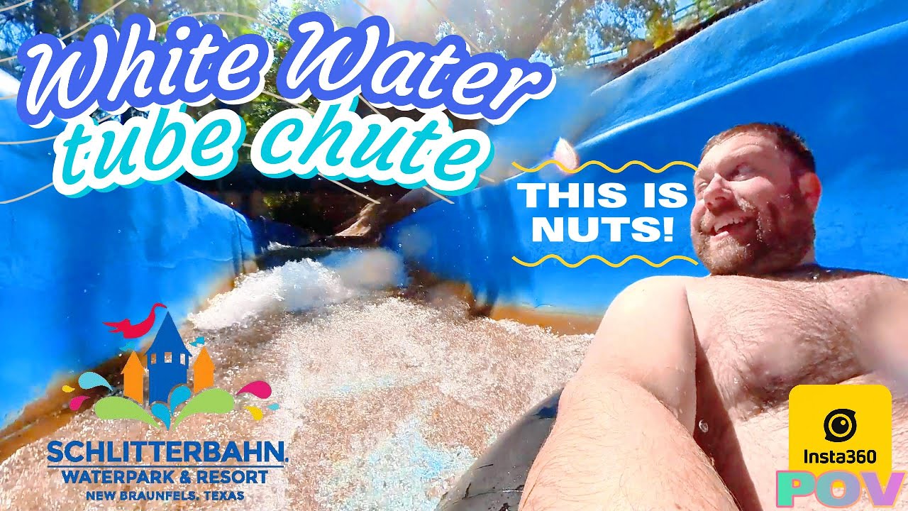 INSANE Waterslide 360 POV! White Water Tube Chute at Schlitterbahn