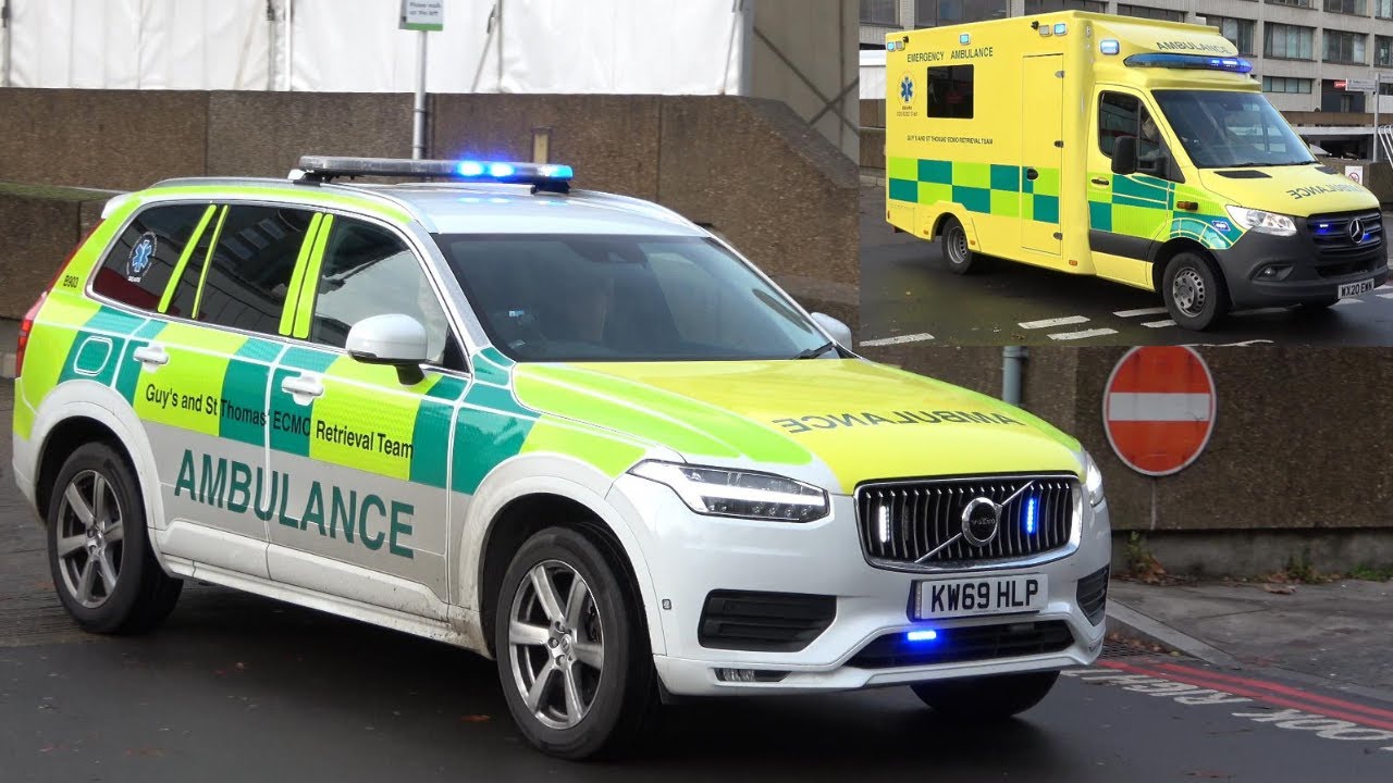 ***RARE*** Guy's And St Thomas' Hospital ECMO Retrieval Team Responding On Blue Lights & Sirens
