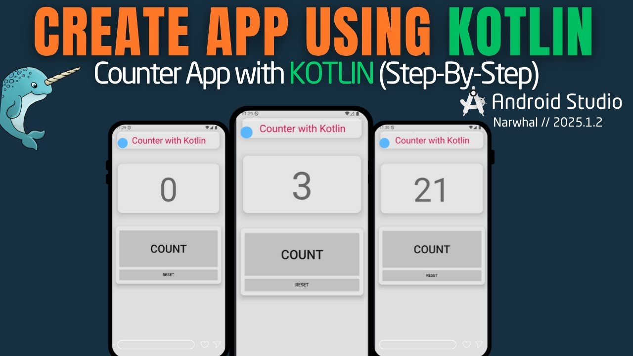Build Your First App in Kotlin – From Scratch Step-by-Step | Kotlin Android Studio Tutorial