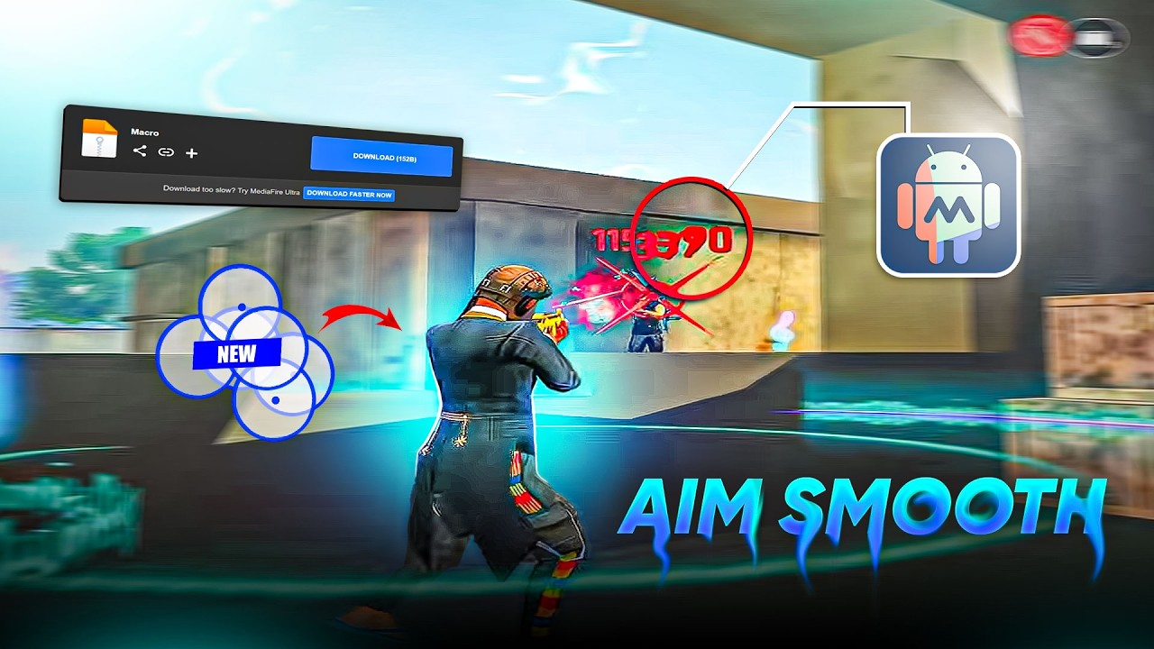 Новый скрипт Macrodroid для плавной стрельбы в Free Fire | 100% профессиональная меткость 2026 🇧🇷⚙️