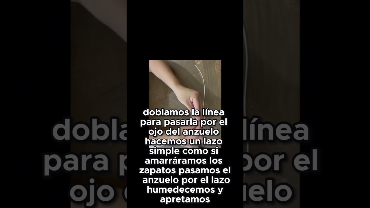 Como hacer el Nudo Palomar 🎣 El más fuerte y fácil de hacer 