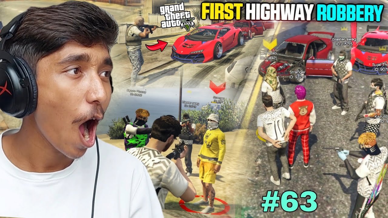 MY FIRST HIGHWAY ROBBERY IN GRAND RP 🔥