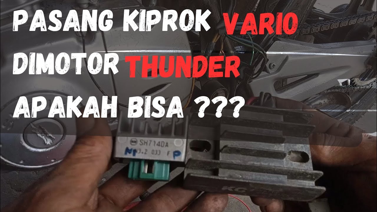 Penyebab dan cara mengatasi motor Thunder hilang pengisian