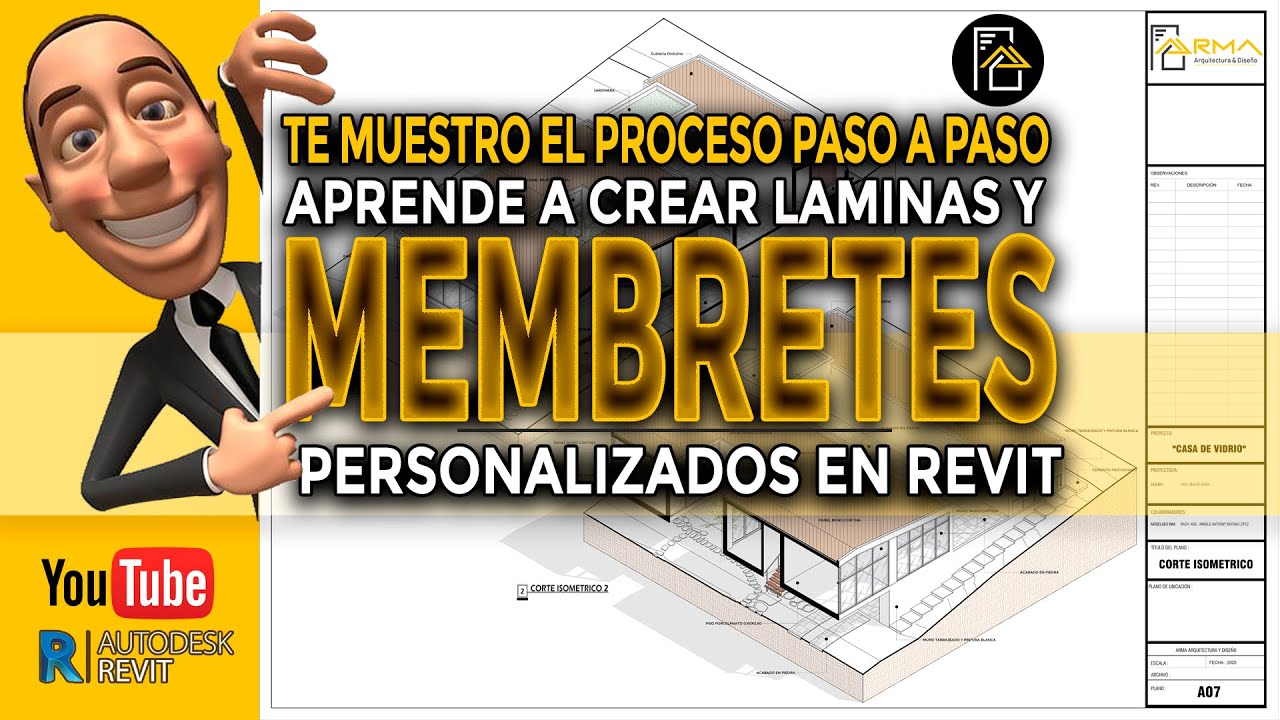 CÓMO CREAR LAMINAS Y MEMBRETES PERSONALIZADOS | REVIT | FÁCIL Y RÁPIDO😱✅
