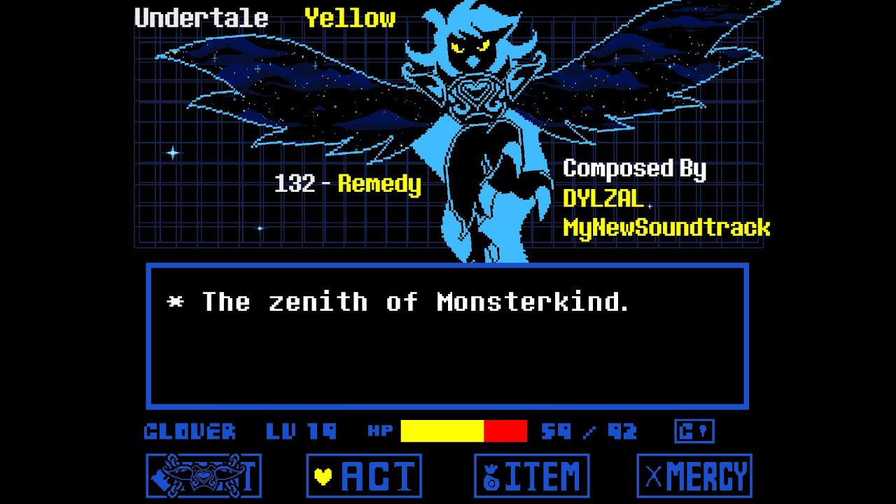 Undertale Yellow - 132 Remedy (15 minute loop)