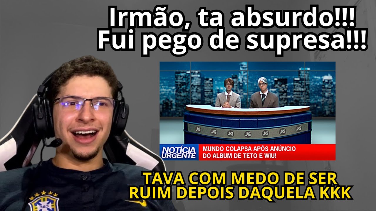 WIU e Teto - COLAPSO  GLOBAL (REACT ALBUM COMPLETO AO VIVO!!!)