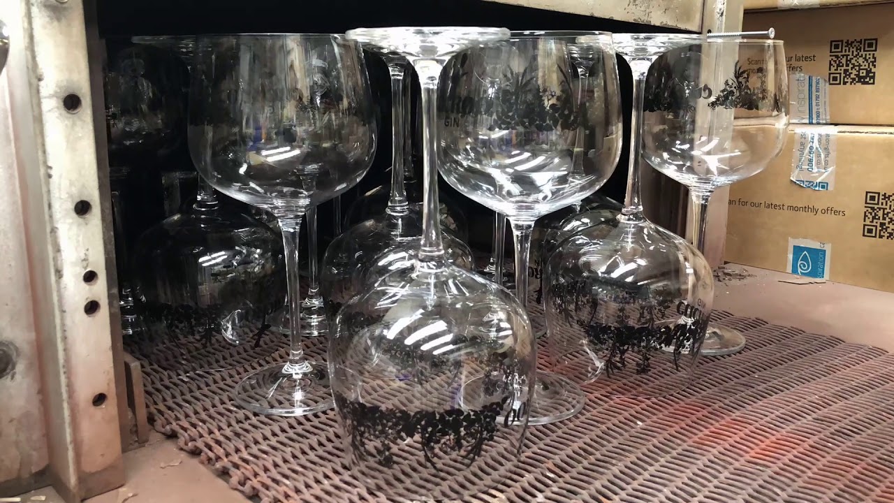 Cuckoo Gin Glasses after being fired
