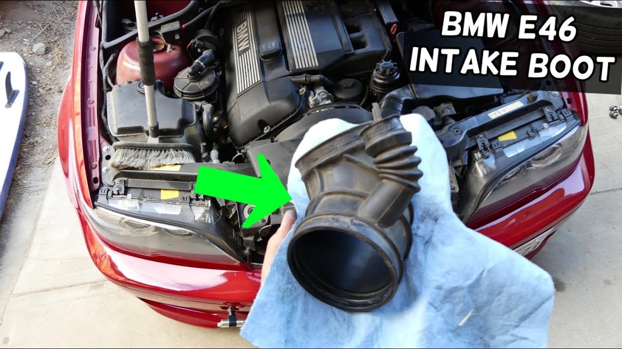 BMW E46 ROUGH IDLE FIX  INTAKE BOOT REPLACEMENT 323i 325i 328i 330i 330ci 325ci