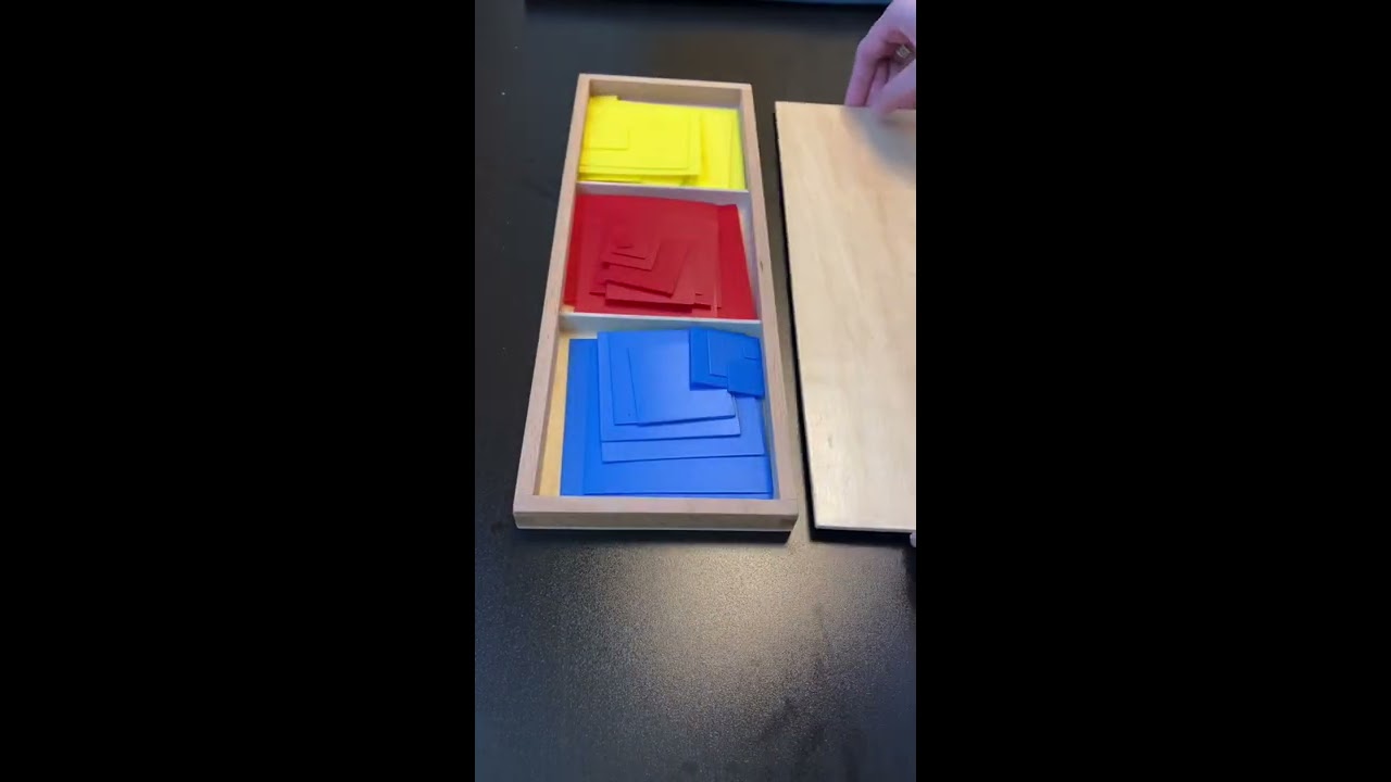 Graded Geometrical Figures MONTESSORI Sensorial Lesson