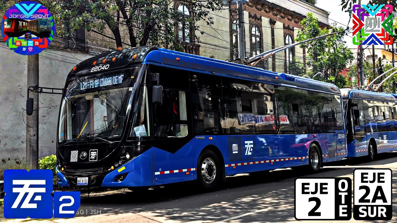 Trolebús CDMX Línea 2: Recorrido Completo (Yutong ZK5120C 